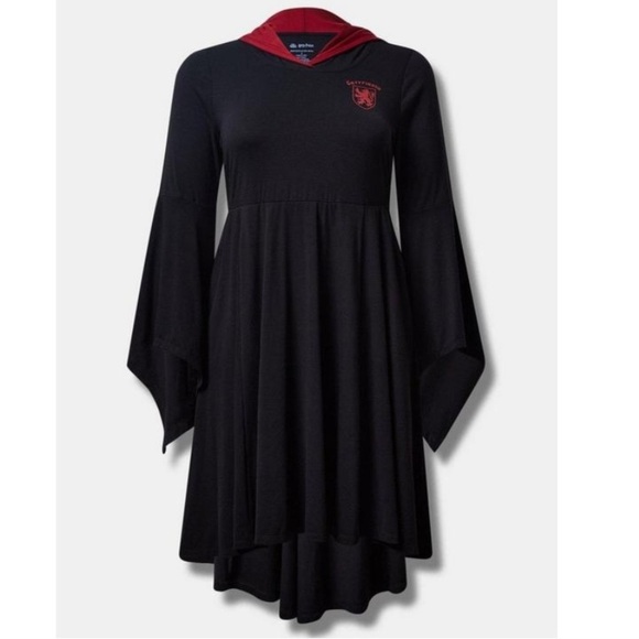 torrid Dresses & Skirts - TORRID NWT Warner Bros Happy Potter Gryffindor Hi-Low Hooded Dress - Halloween